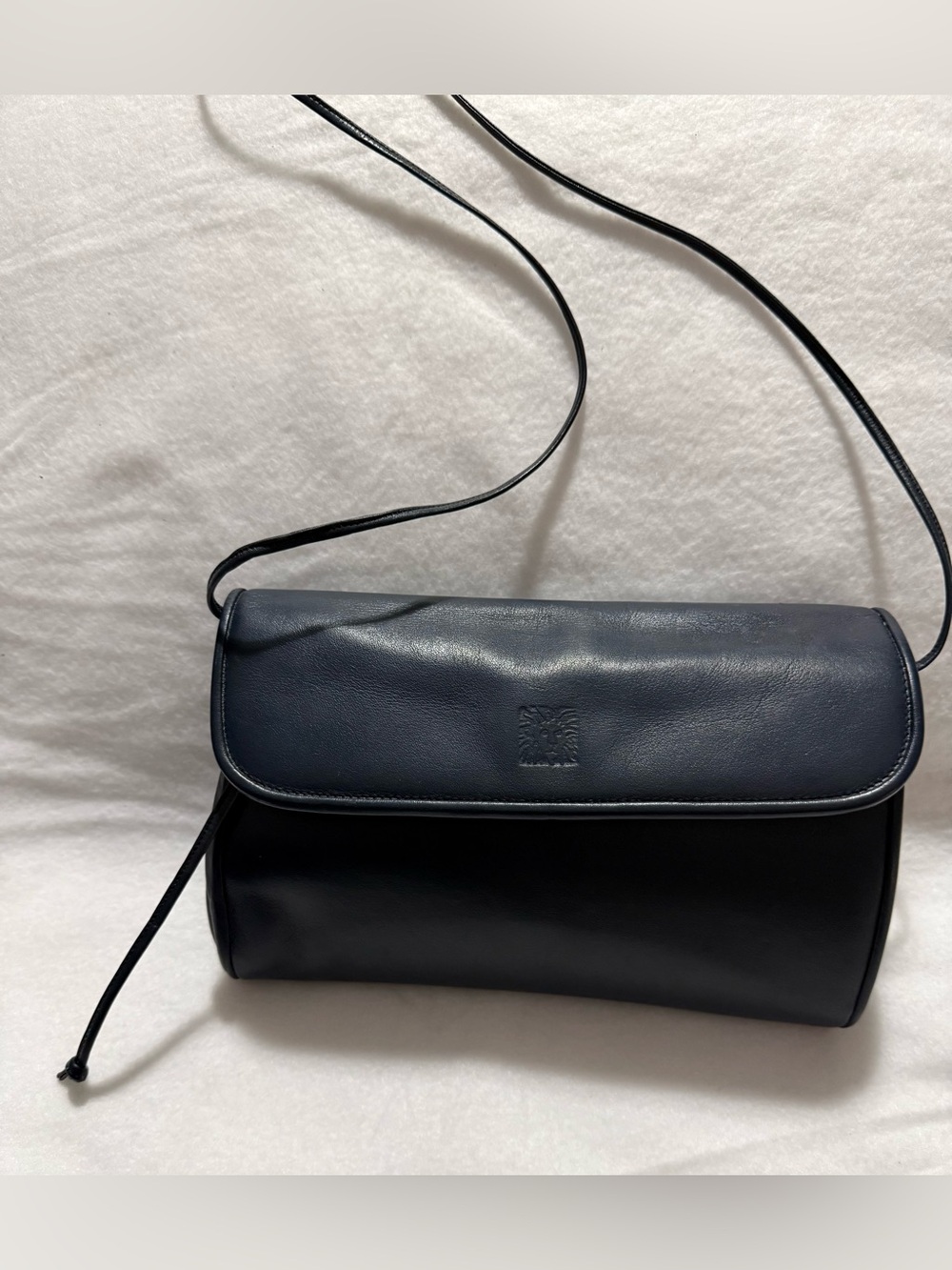 Anne Klein Navy Blue Leather Crossbody Bag - Picture 3 of 9